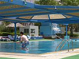Muscat 01 05 Sheraton Pool The Sheraton also had a beautiful pool area, great for cooling off in the 40+ heat.